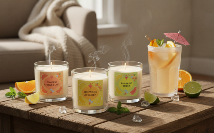 Cocktailgeurkaarsen brengen zomerse sferen in huis deze zomer