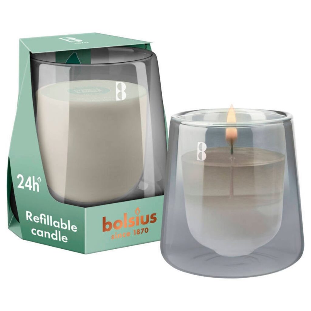 Bolsius geurkaars CleanLight Starterkit - Cypress & Amber van wehkamp