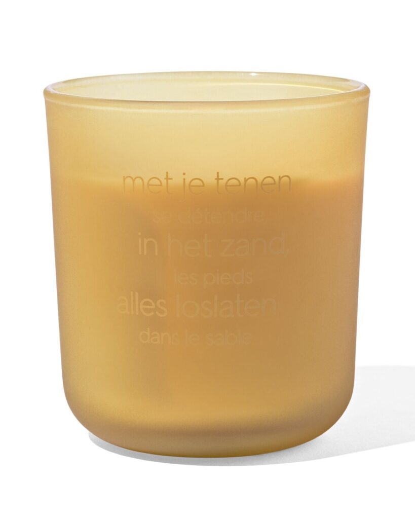 geurkaars een hele dag strand van HEMA