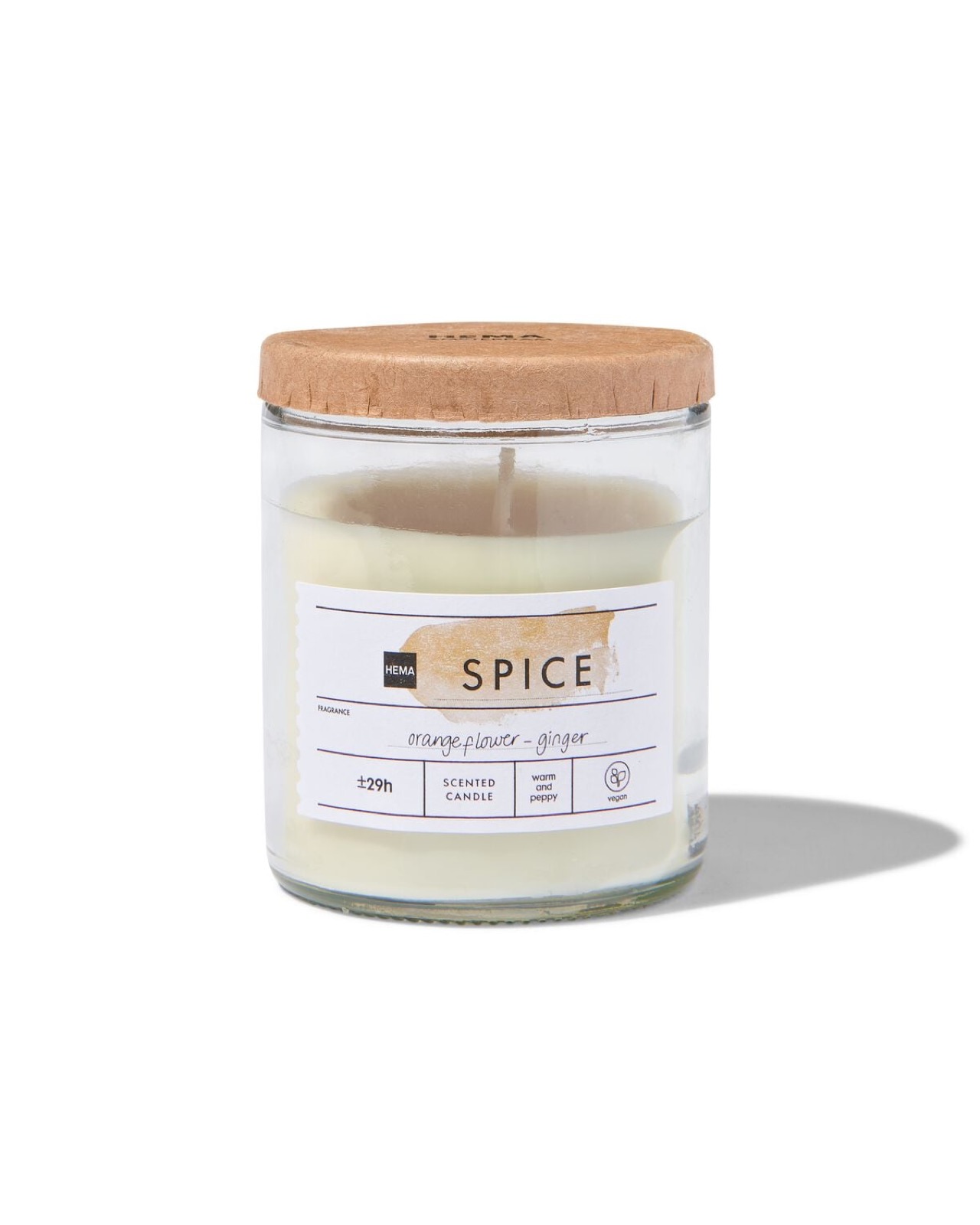 geurkaars in glas Ø6.5 spice van HEMA