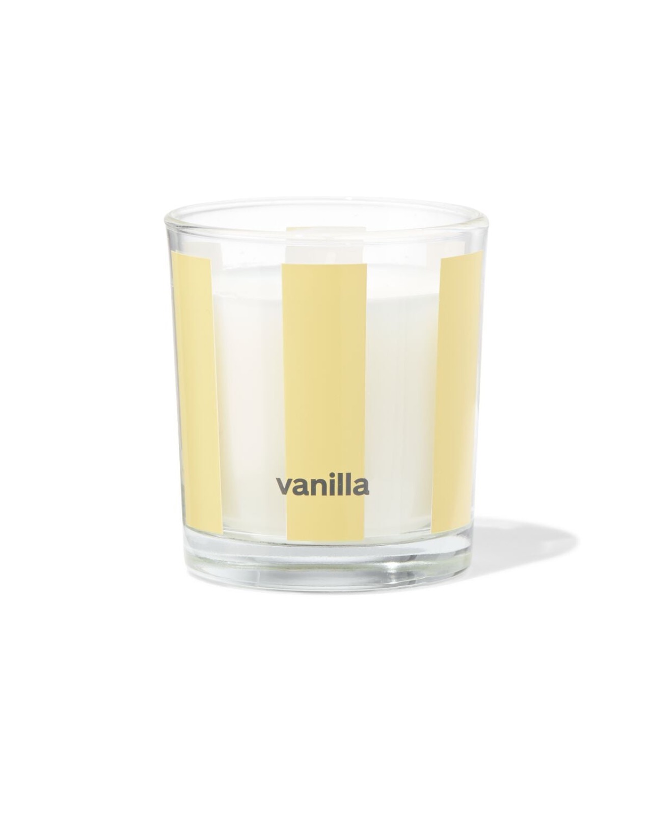 geurkaars in glas ⌀7x8cm vanille van HEMA