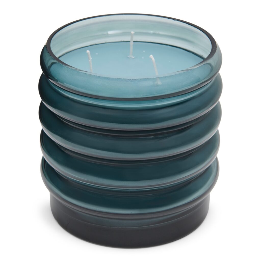 Geurkaars Bubbly blue large Cedar Fig van Loods 5
