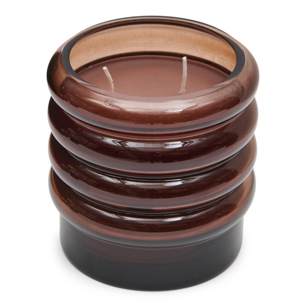Geurkaars Bubbly dark brown small Tonka & Myrrh van Loods 5