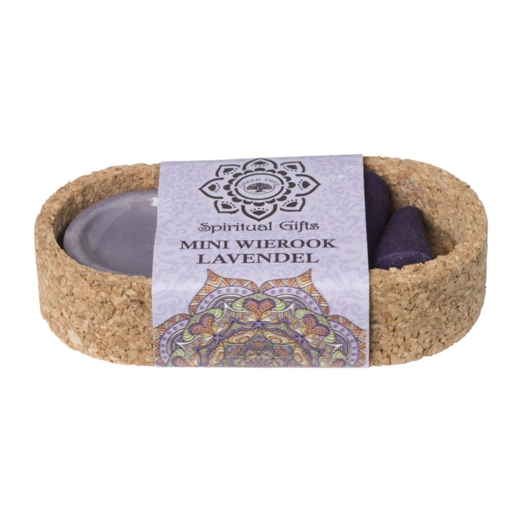 Wierook set - lavendel - kegels met schaaltje van Xenos